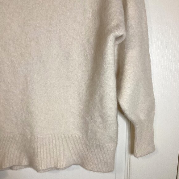 Babaton Women's Cashmere Cropped Knit Turtleneck Sweater Size S Super Soft Warm - Picture 3 of 9